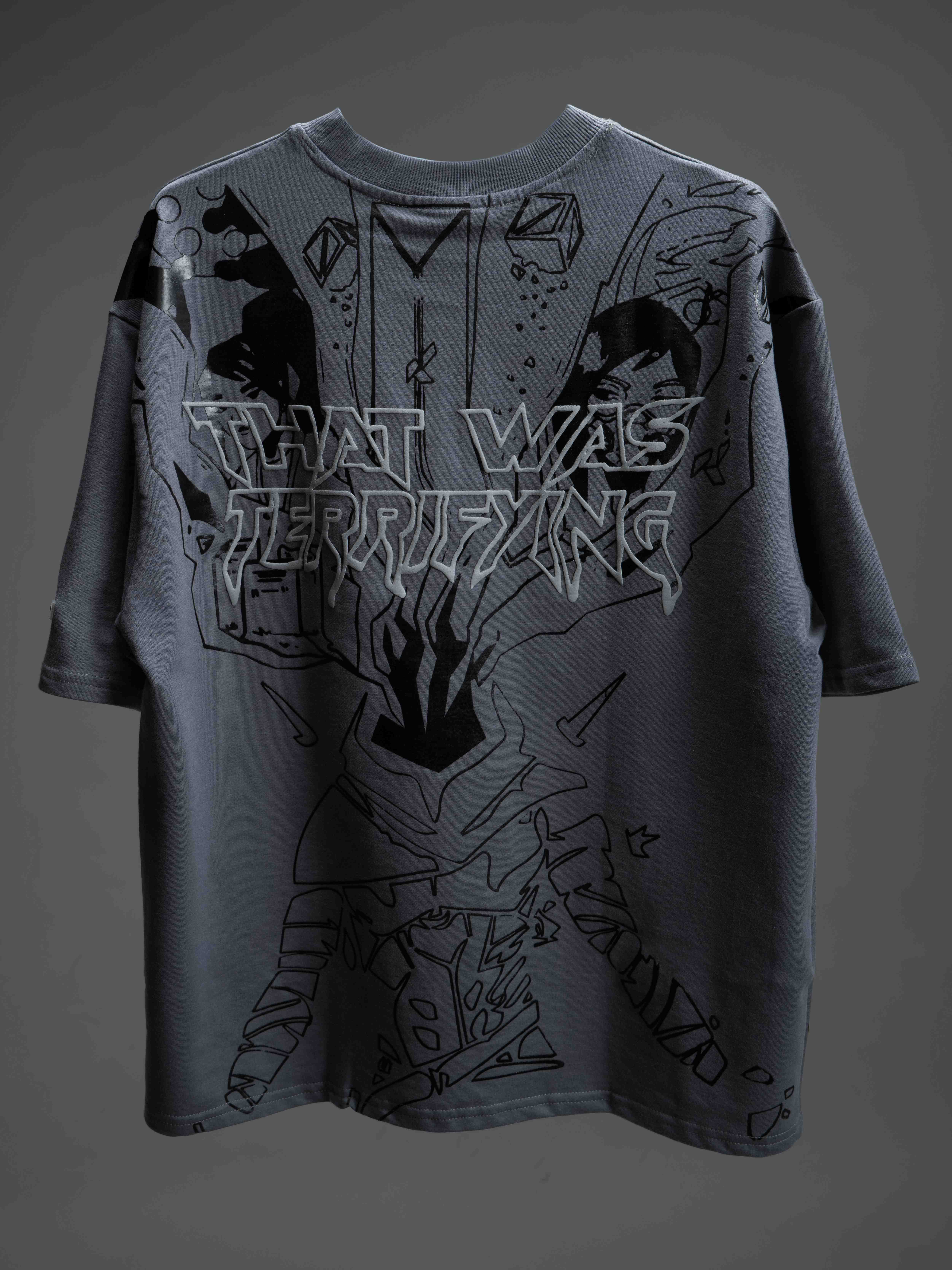 Omen T-shirt hanging in air back-side